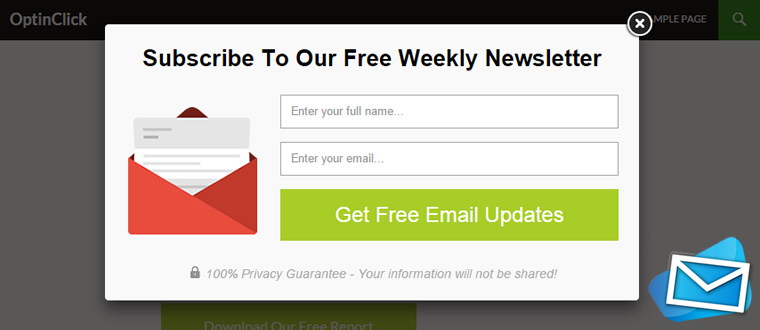email opt-in form